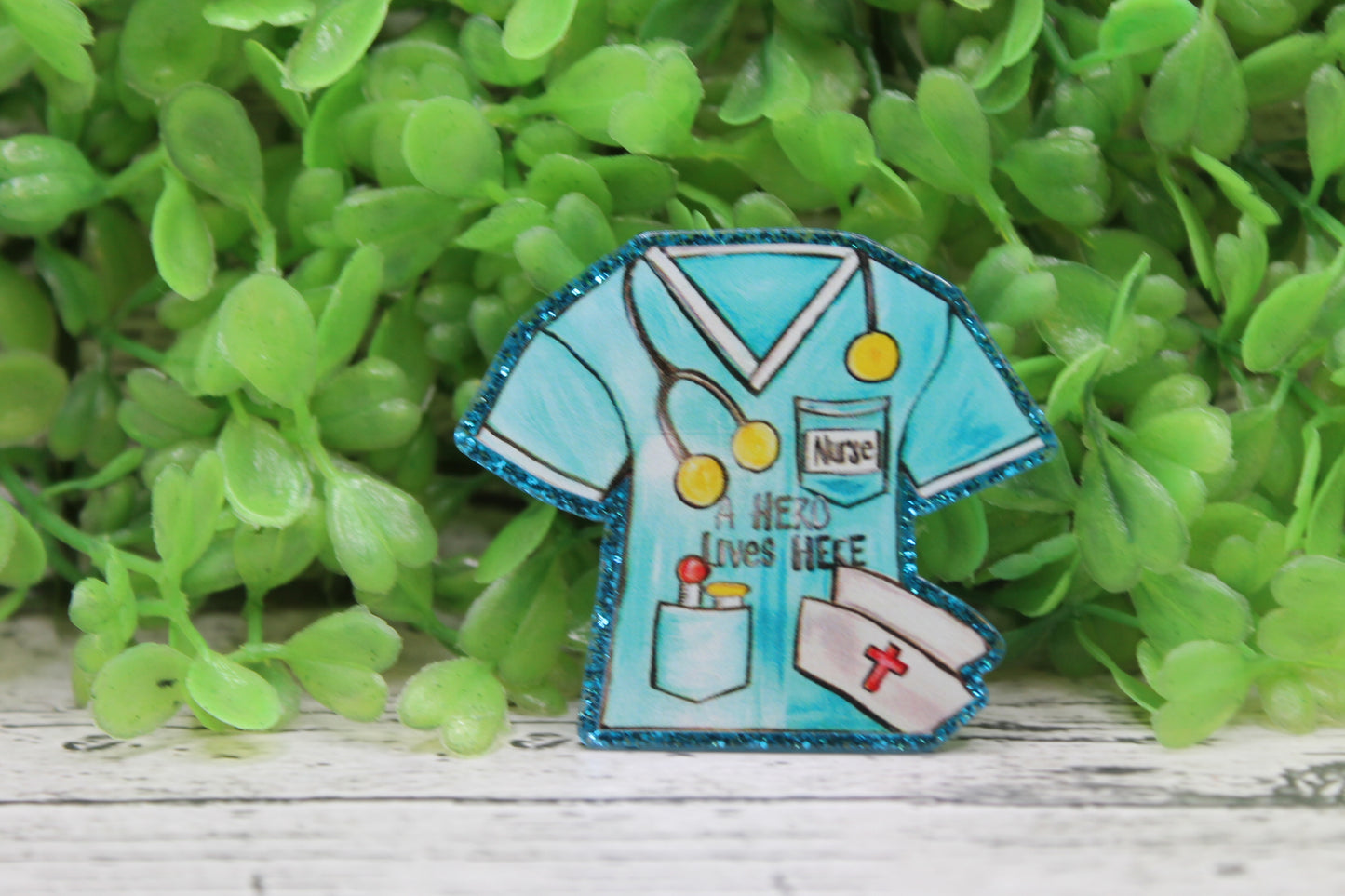 A Hero Lives Here Scrub Life Badge Reel