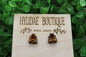 Honey Bee Wood Stud Earrings