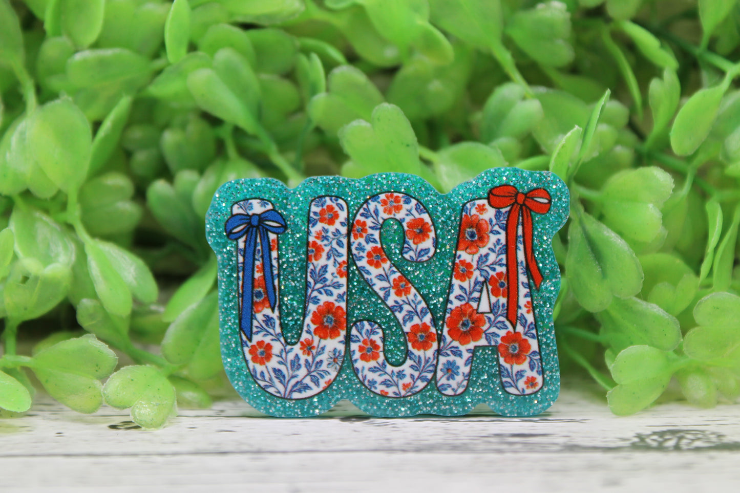 USA Floral Badge Reel