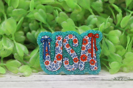 USA Floral Badge Reel