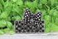 NURSE Black Checkered with Bow Badge Reel