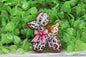Leopard Balloon Dog Badge Reel