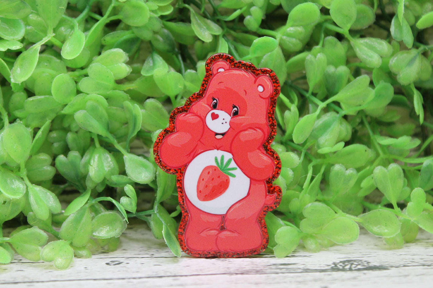 Strawberry Bear Badge Reel