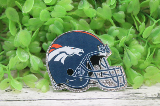 Broncos Football Helmet Badge Reel