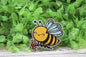 Flying Bee with Flower Badge Reel