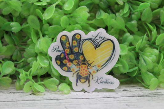 Peace Love Kindness Holographic Badge Reel