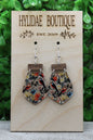 Floral Birds Dangle Earrings