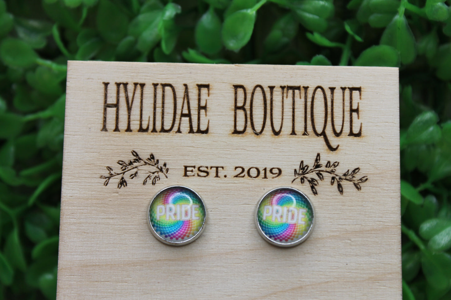 PRIDE - Color Burst Glass Stud Earrings