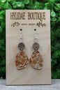 Mushrooms Floral Dangle Earrings