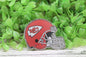 KC Chiefs Red Helmet Badge Reel