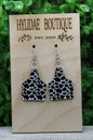 Cow Print Cow Tags Dangle Earrings