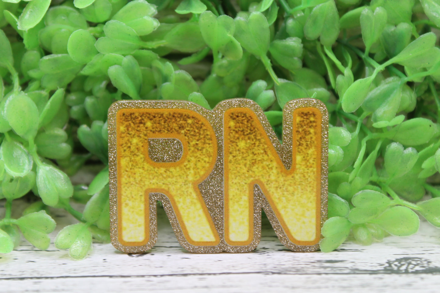 RN - Registered Nurse Gold Badge Reel