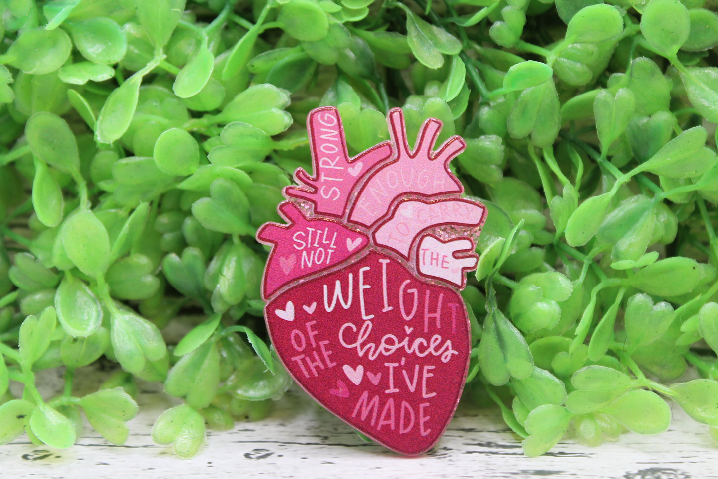 Weight of Choices I've Made Heart Badge Reel