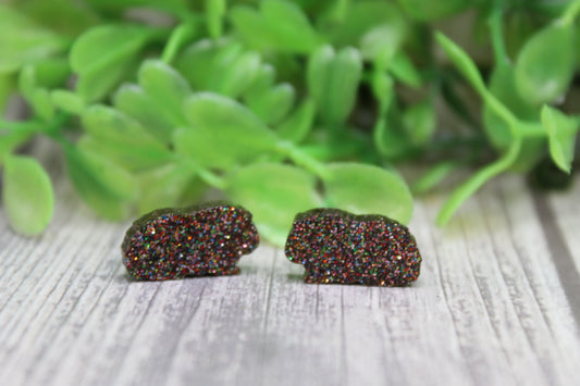 Glitter Guinea Pigs Stud Earrings