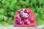 Cat in Cow Costume Pink Badge Reel