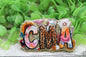 CMA - Certified Medical Assistant Leopard & Swirl Badge Reel