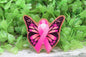 Butterfly & Pink Ribbon Breast Cancer Awareness Badge Reel
