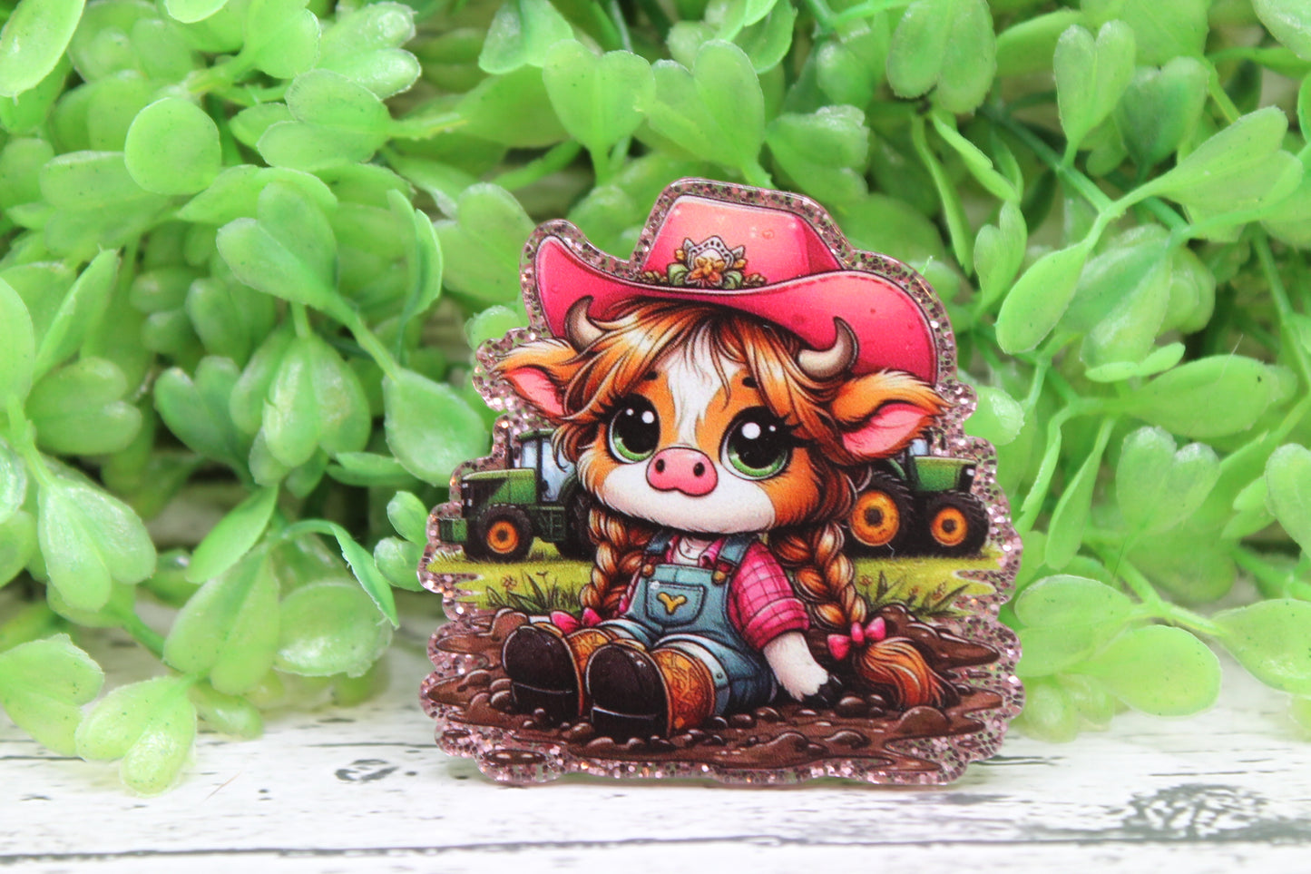 Cow Girl Badge Reel