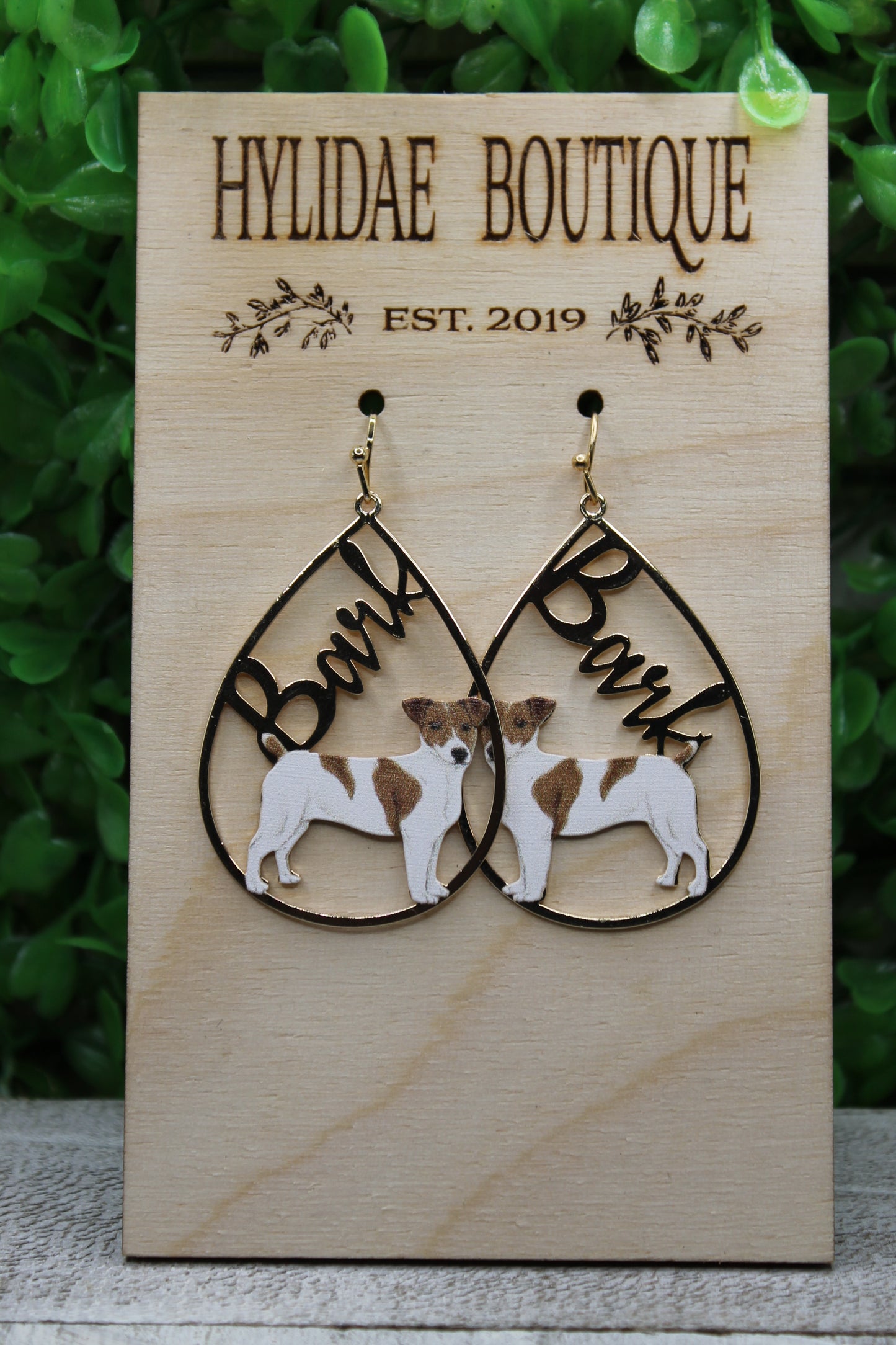 Bark Dog Teardrop Earrings