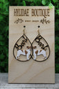 Bark Dog Teardrop Earrings