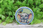 Baby Elephant & Butterfly Circle Badge Reel