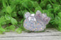 Lavender Cat with Bow 3D Badge Reel