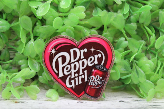 Dr Pepper Girl Heart Badge Reel