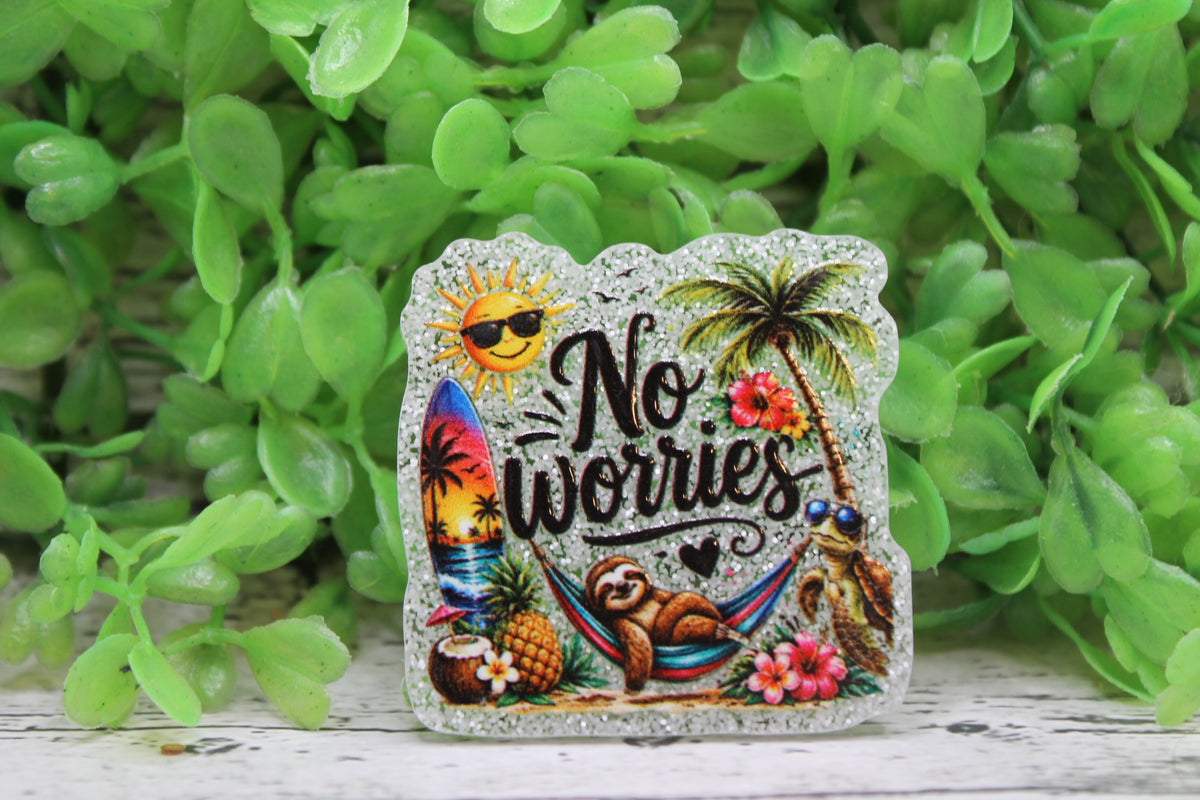 No Worries Badge Reel