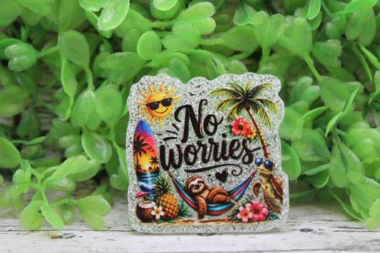 No Worries Badge Reel