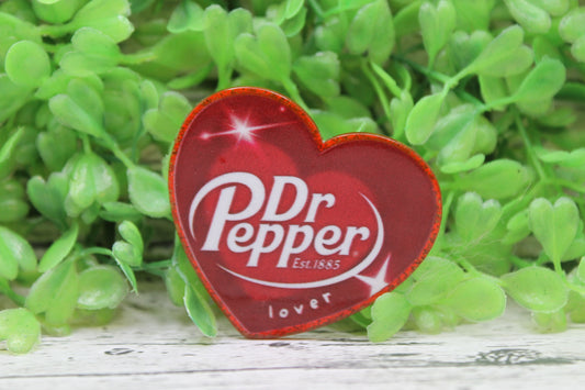Dr Pepper Lover Heart Badge Reel