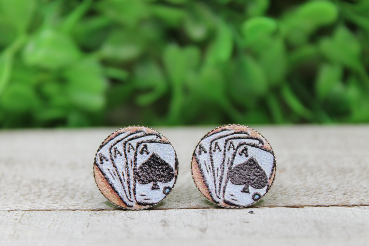 Aces Stud Earrings