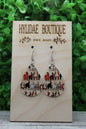 Dog Bottoms Teardrop Dangle Earrings