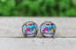 Anti Depressants Glass Stud Earrings