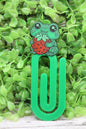 Frog & Strawberry Bookmark or Jumbo Paperclip