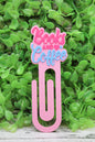 Books and Coffee Pink Bookmark