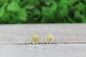 Silver Sunflowers Stud Earrings