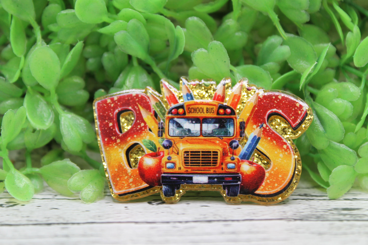 School Bus Badge Reel