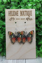 Multi-Color Butterfly Dangle Earrings