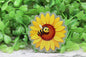 Bee and Sunflower Badge Reel