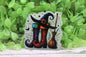 Witch Boots and Broom Badge Reel