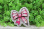 Pink Pencil Bow Badge Reel