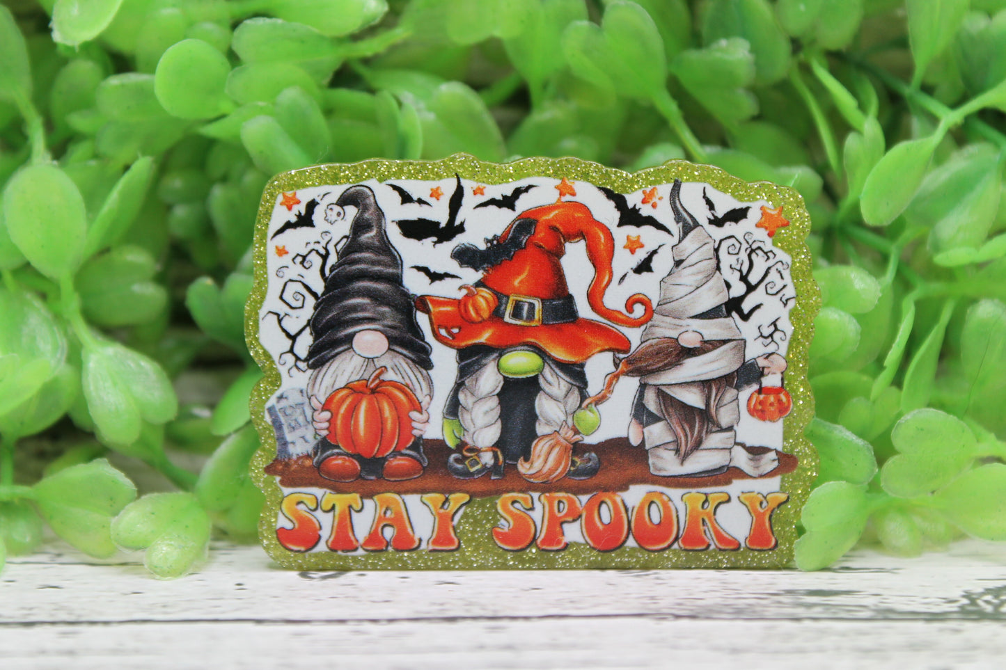 Stay Spooky Gnomes Badge Reel