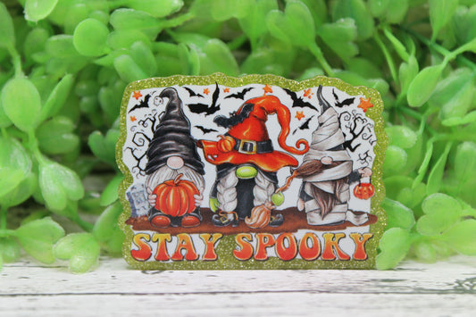 Stay Spooky Gnomes Badge Reel