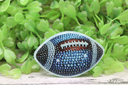 Fancy Blue Football Badge Reel