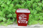 Coffee Scrubs Rubber Gloves Red Cup Badge Reel