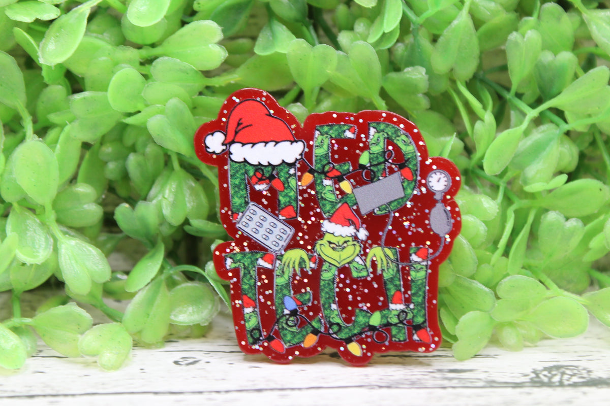 MED TECH Christmas Badge Reel