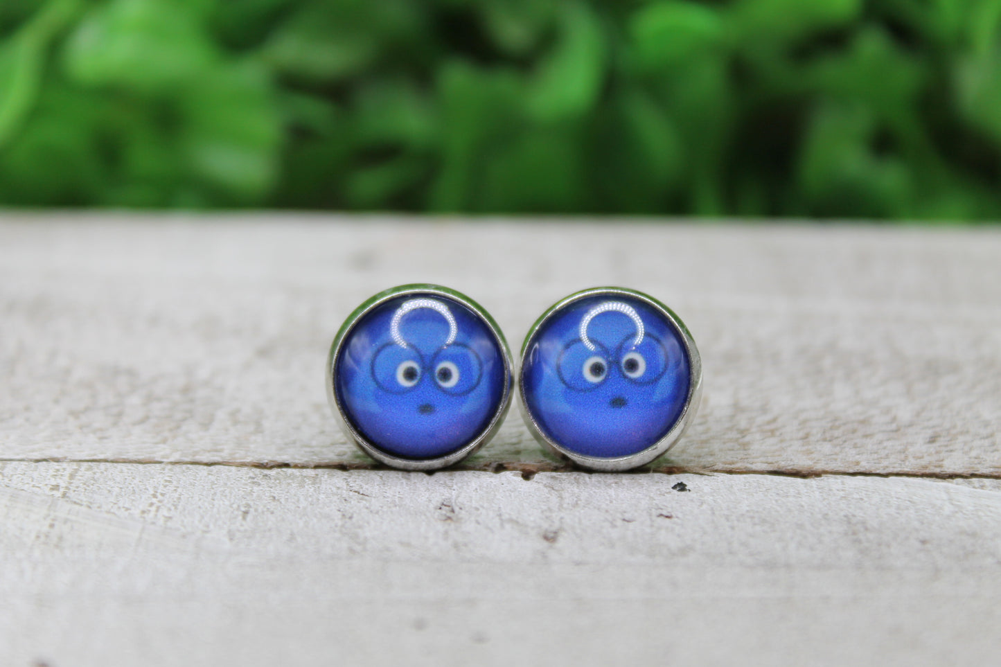 Sadness Glass Stud Earrings