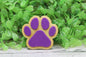Purple & Gold Pawprint Badge Reel
