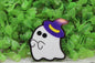 Ghost with Witch Hat Badge Reel