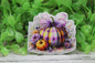 Purple Plaid Pumpkin with Bow Badge Reel